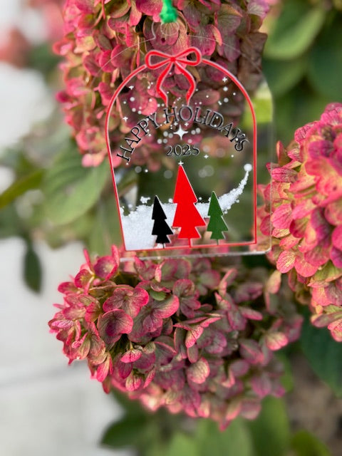 Happy Holidays 2025 Ornament