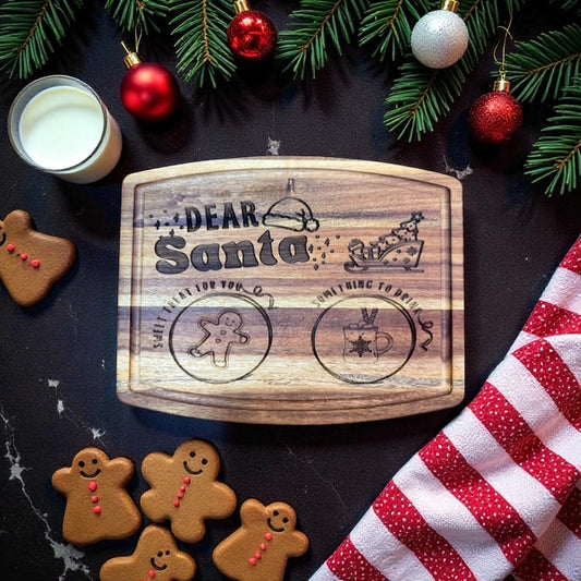 "Dear Santa” Cookie Board – Medium