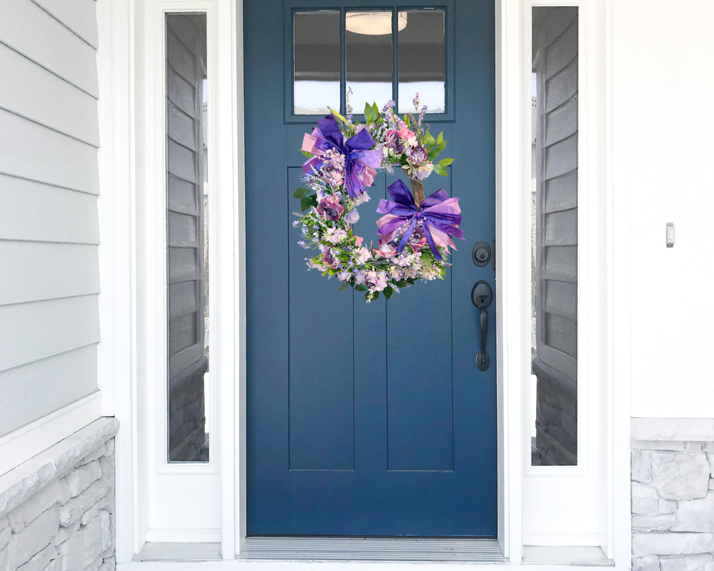 Purple Spring Wreath