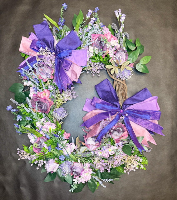 Purple Spring Wreath