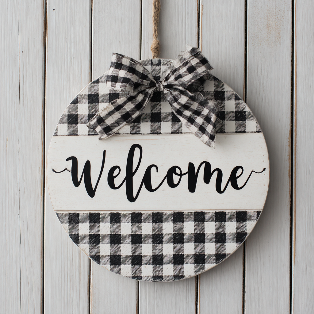 Welcome door hanger