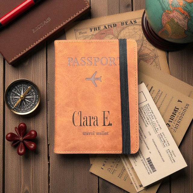 RFID Leatherette Passport Holder