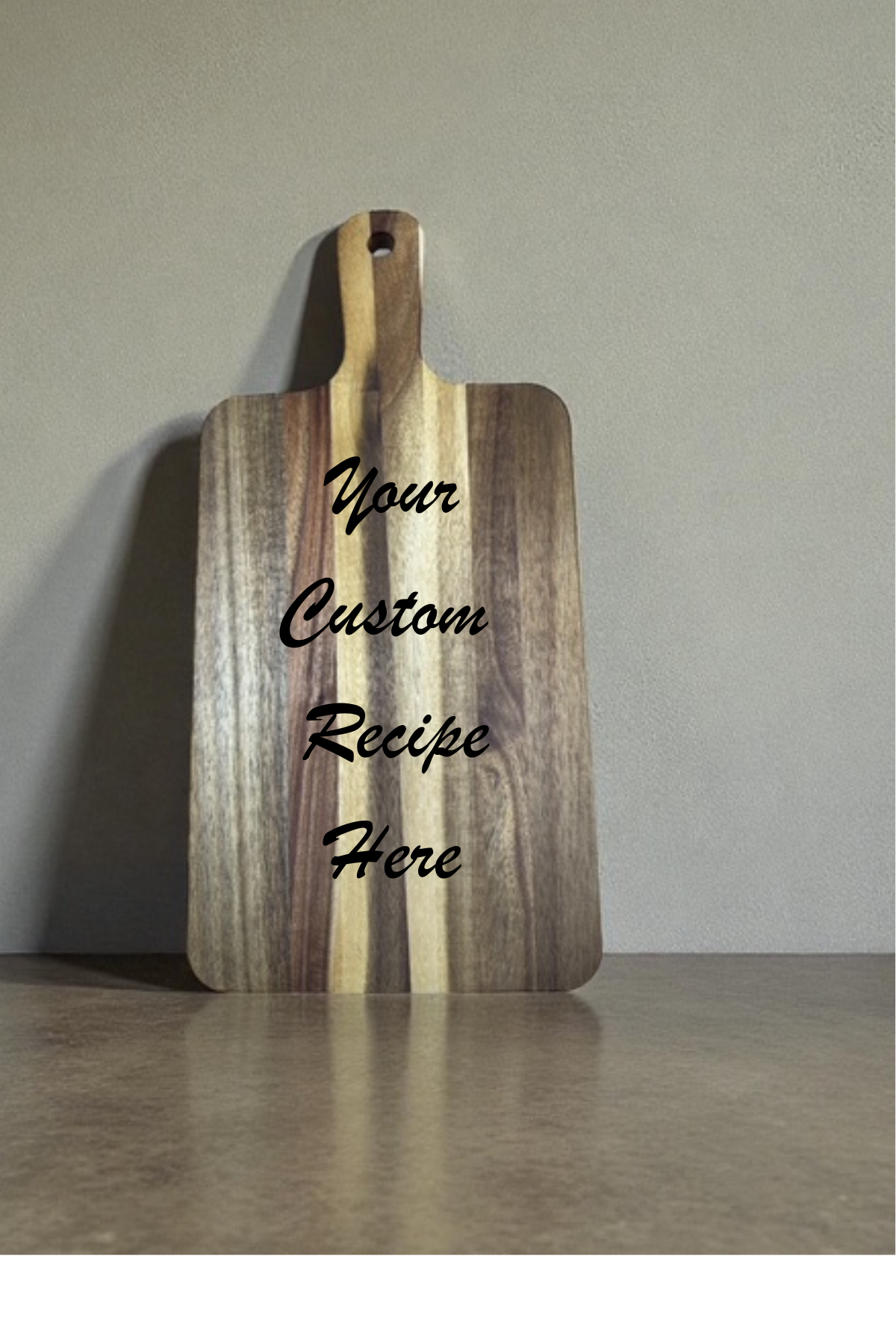 Custom Recipe Cutting Board