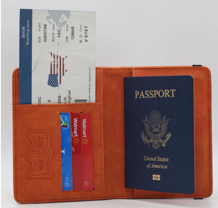 RFID Leatherette Passport Holder