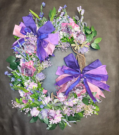 Purple Spring Wreath